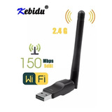 Adaptador Receptor Wireless Antena Wifi Usb 150mbps 