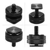Adaptador Sapata Hot Shoe Com Rosca 1/4