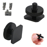 Adaptador Sapata Pino ¼ Hot Shoe Câmera Ring Light Led Flash Vibe Shoot