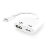 Adaptador Usb Otg Compatível iPhone E iPad Lightning X Lh+us