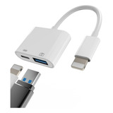 Adaptador Usb Otg Para iPhone E iPad - Lightning X Lh+usb 3