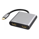 Adaptador Usb Para Hdmi Duplo Expande Dois Monitores