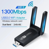 Adaptador Wifi-5 Dual Band 1300mbps 2.4/5ghz 5g Usb 3.0