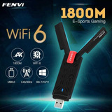 Adaptador Wifi 6 Usb 3.0 1800mbps Dual-band 2.4g 5ghz Fenvi