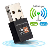 Adaptador Wifi Dual Band 2.4 / 5ghz 600mbps Wireless 5g Ac