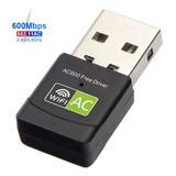 Adaptador Wifi Dual Band 2.4 / 5ghz 600mbps Wireless 5g Ac