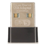 Adaptador Wifi Usb 2.0 2.4 G 5 G Banda Dupla 600 Mbps De Señ