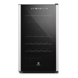 Adega Electrolux Preta 29 Garrafas 220v Com Duas Zonas De Temperatura E Painel Digital Wdf29