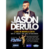Adesivo - Jason Derulo 2016 Concert- Art Decor 33 Cm X 48 Cm