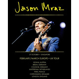 Adesivo - Jason Mraz - Uk Tour - Art Decor 33 Cm X 48 Cm