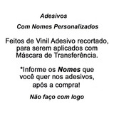 Adesivo 25 Nome Personalizado Taça Gin 9 X 3 Cm Cor Preto