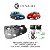 Adesivo 3m Comando Ar Condicionado Renault Clio 99/11 2botão