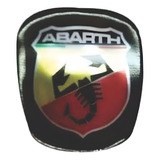 Adesivo Abarth Resinado Relevo Para Volante Punto, Etc