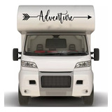 Adesivo Adventure Escrti Motorhome Trailer Van Barco Lancha 