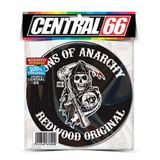 Adesivo Autocolante Sons Of Anarchy Preto Resinado