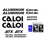 Adesivo Bicicleta Antiga Caloi Aluminum Atx Preto
