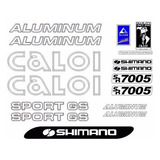 Adesivo Bicicleta Antiga Caloi Aluminum Sport Gs Branco