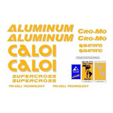 Adesivo Bicicleta Antiga Caloi Aluminum Supercross Laranja