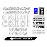 Adesivo Bicicleta Antiga Caloi Aluminum Supra Branco