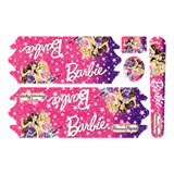 Adesivo Bicicleta Infantil Barbie Pop Star Menina Diversão