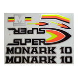 Adesivo Bicicleta Monark 10 Super Preto Frete Grátis