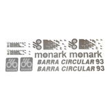 Adesivo Bicicleta Monark 93 Barra Circular 93