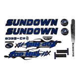 Adesivo Bicicleta Sundown Top Hill Azul Frete Grátis