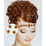 Adesivo Bindi Piercing Pet Flor Dourada 12 Cartelas-kaftor