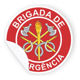 Adesivo Brigada Incêndio Emergência 50 Uni