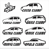 Adesivo Carro Clube Gm Corsa Ágile Opala Ônix Celta S10 Soni