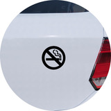 Adesivo Carro Moto Vidro Cigarro Proibido Fumar