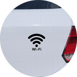 Adesivo Carro Moto Vidro Wifi Wireless Internet Logo