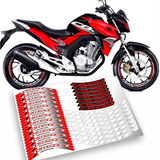 Adesivo Cb250 Twister P Roda Kit Com Friso E Ploter