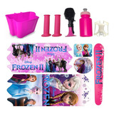 Adesivo Cesta Bicicleta Infantil Buzina Manopla Frozen Aro16