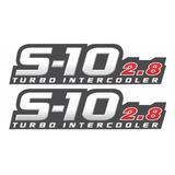 Adesivo Chevrolet S10 2.8 Turbo Intercooler Aco Escovado