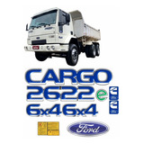 Adesivo Compatível Ford Cargo 2622e 6x4 Max Truck Emblema 68