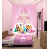Adesivo De Parede Princesas Disney Infantil Castelo M² Ndp11