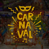 Adesivo Decorativo Carnaval Amarelo - Som De Carnaval