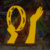 Adesivo Decorativo Carnaval Amarelo - Toque De Pandeiro