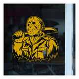 Adesivo Dia Das Bruxas Amarelo Facão Jason