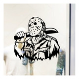 Adesivo Dia Das Bruxas Preto Facão Jason