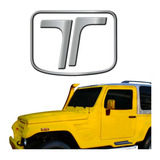 Adesivo Emblema Capô Troller T4 Cromado Resinado 2004 16