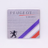 Adesivo Emblema Peugeot Prata Francesa Original Metal Aço Es
