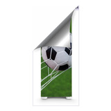 Adesivo Envelopar Porta Frigobar Futebol Bola 48x73 Cm