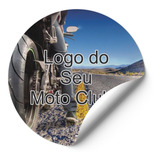Adesivo Etiqueta Moto Clube 50un 10x10cm Clube De Motos