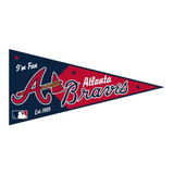 Adesivo Externo - Atlanta Braves - 20cm X 10cm (flâmula)