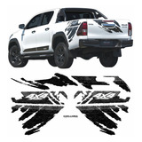 Adesivo Faixas Hilux Challenge Sr 4x4 2018 Lateral Traseira