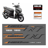Adesivo Faixas Scooter Moto Yamaha Neo 2016 A 2020 Todas