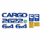 Adesivo Ford Cargo 2622e 6x4 Max Truck Emblema Caminhão 68