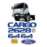 Adesivo Ford Cargo 2628e 6x4 Emblema Cummins Caminhão Kit74